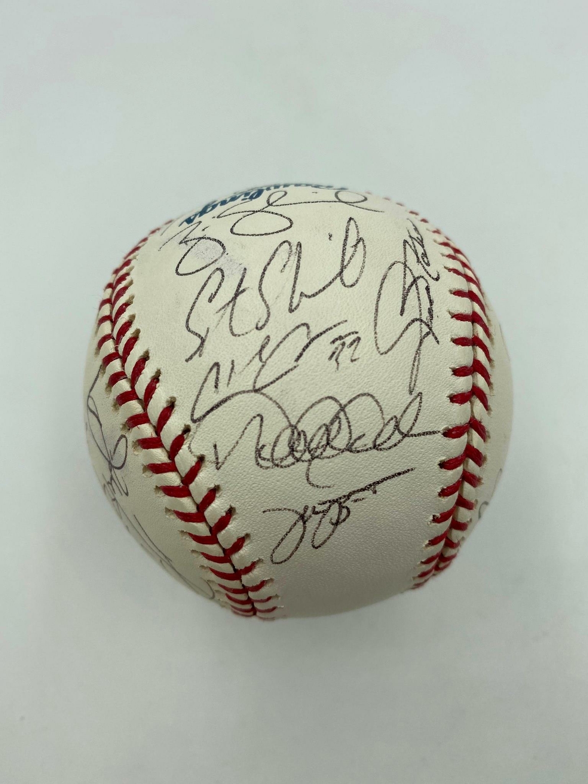 Derek Jeter Autographed Signed 2006 WBC Team Baseball Ken Griffey Jr. Chipper Jones JSA COA 