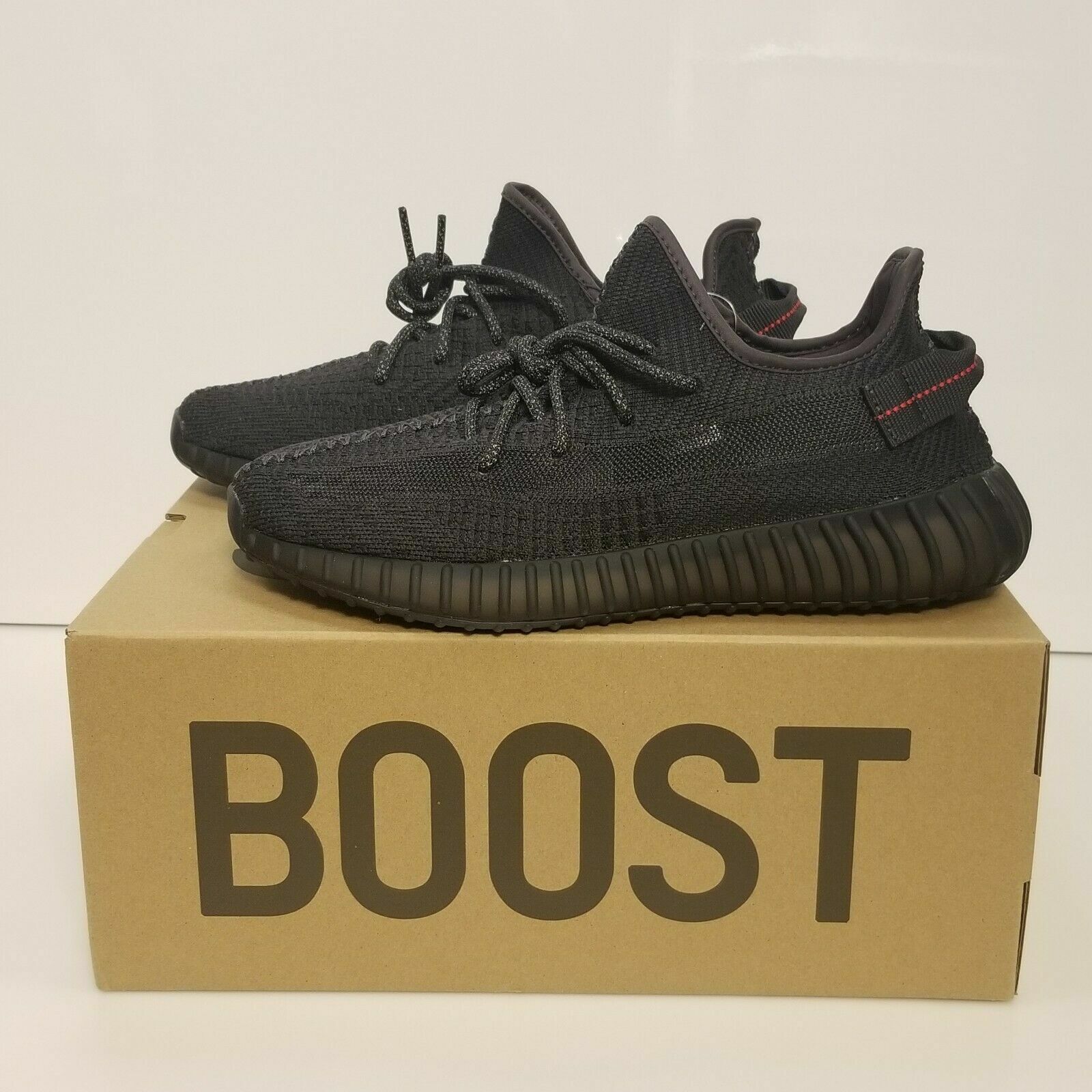 Adidas Yeezy Boost 350 V2 Black FU9006 (Non-Reflective) Men's Size 8.5 static image 2