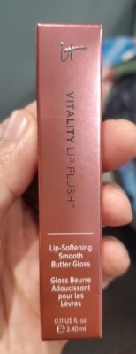 It Cosmetics Vitality Lip Flush Lip-Softening Smooth Butter Gloss ** I BELIEVE* 