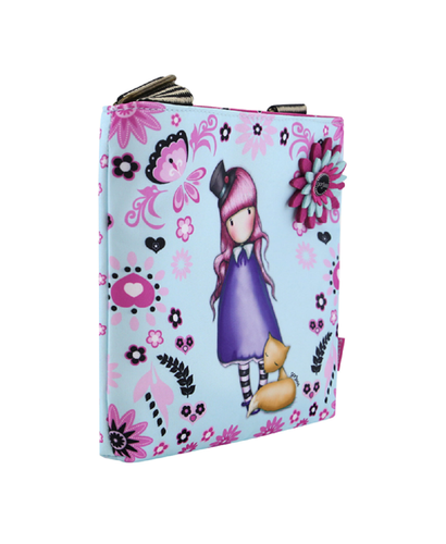 Borsa Tracolla Borsetta Santoro Gorjuss Azzurro con Fiore Bambina 22x20x2  cm | eBay