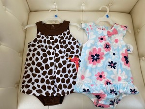 Child Of Mine Por Carters Bebe Nina 2 Monos Talla 24 Meses Ebay