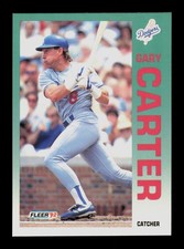 Gary Carter Los Angeles Dodgers Baseball Fleer 92 Trading Card