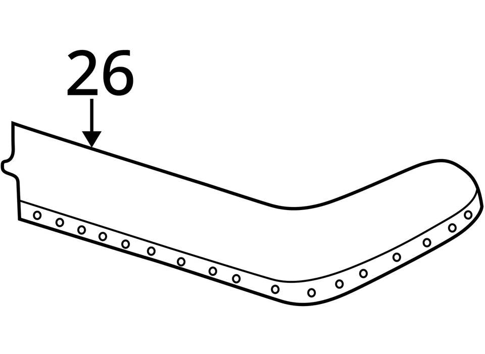 SE ADAPTA A 01-05 CHRYSLER SEBRING BOTA SUPERIOR PLEGABLE UP46XT5AD - NUEVO OEM Foto 4 de 4