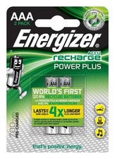 ENERGIZER - ACCU Recharge Power Plus NiMH AAA Batteries 700mAh 2 Pack 6.46 per battery