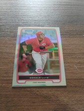 2012 Bowman Chrome Prospects Refractors #BCP125 Donald Lutz RC Rookie Card. rookie card picture