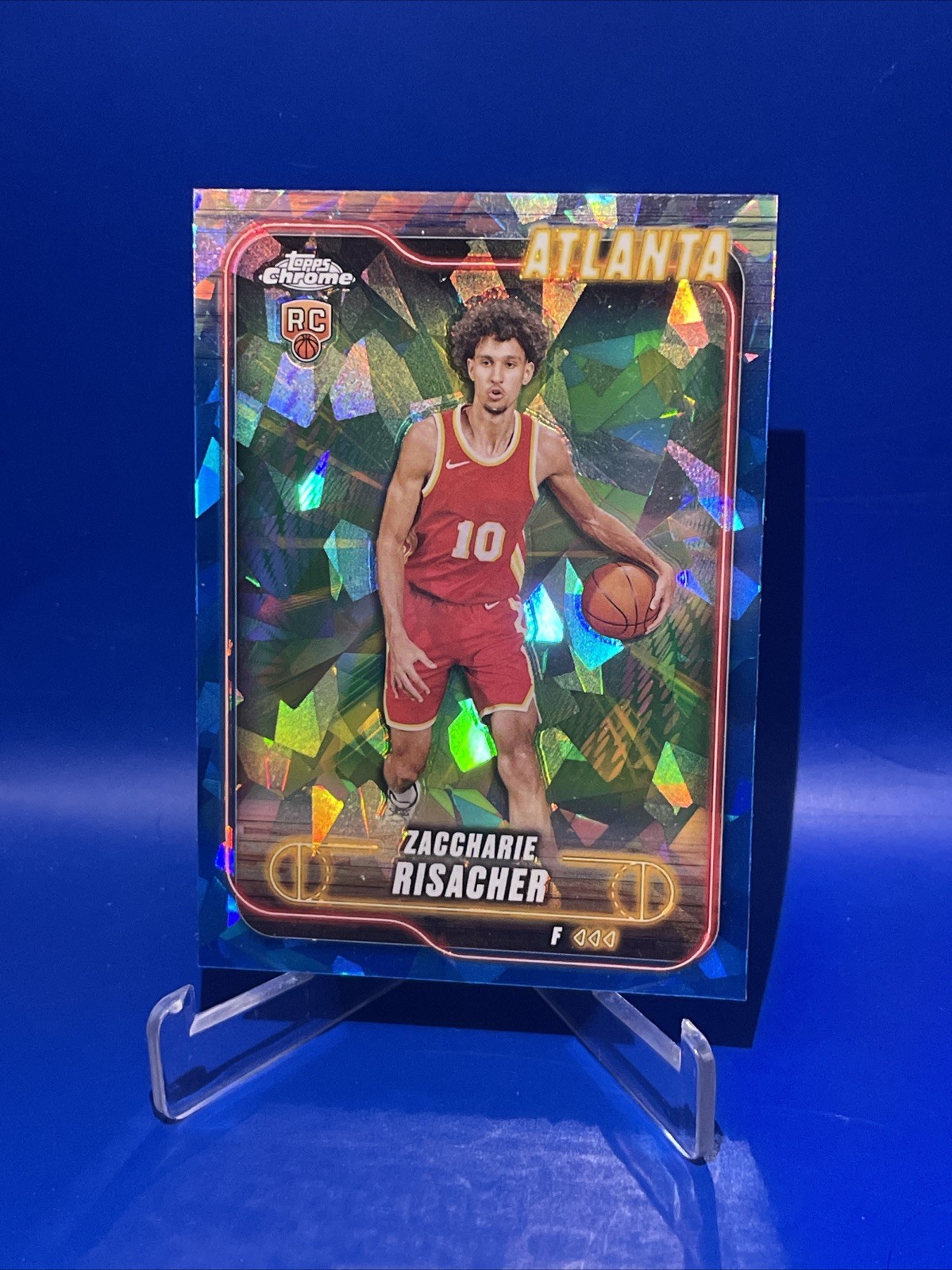 ZACCHARIE RISACHER 2024/25 TOPPS CHROME SAPPHIRE SP ROOKIE RC #169 FREE USA SHIP