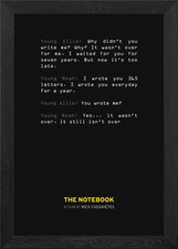 The Notebook Quote 3 Framed Wall Art Poster Canvas Print Picture