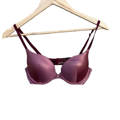 Savage X Fenty burgundy push-up demi bra size 34B