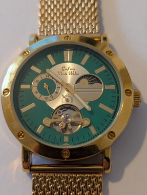 Graf Von Monte Wehro Tag-Nacht Automatik 42mm Herren Armbanduhr Mit Ovp