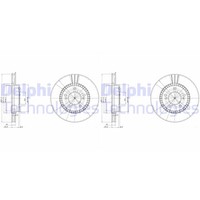 2X Delphi Bremsscheiben 282Mm BelÜFtet Vorne Hinten Passend FÜR Honda CR-V HR-V