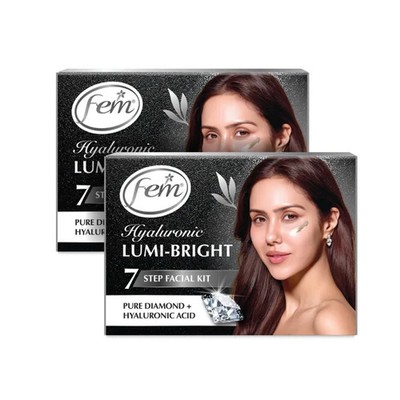 FEM Hyaluronic Lumi-Bright Facial Kit - Pack of 2