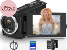 Camcorder Video Camera QHD 2.7K 56MP 16X Digital Zoom Vlogging Camera with LED F