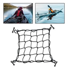 38x38cm Deck Cargo Net Lashing Hooks with Pad Eyes Organizer Heavy Duty Mesh