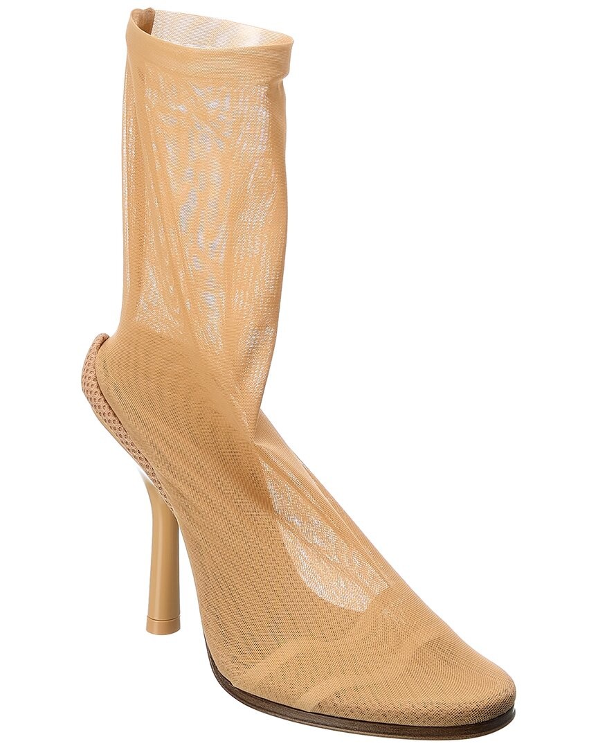 Burberry Stretch Tulle Sock Boot Womens Brown 37 134290₽