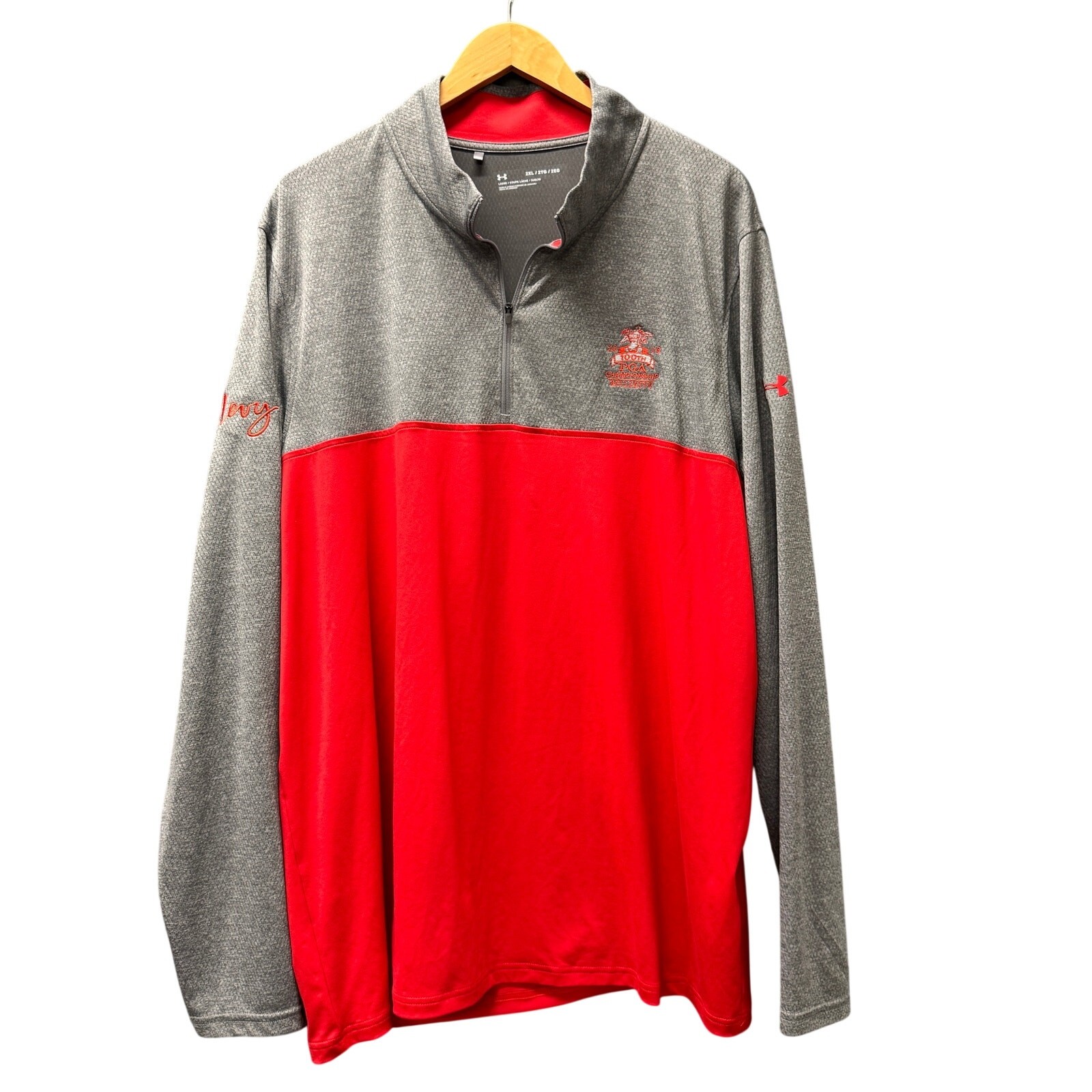 Under armour 1/4 Zip Mens 2XL Golf Jacket 100th PGA Championship Bellerive LEVY
