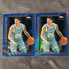 2025 Topps Chrome Basketball Blue Wave Refractor K.J. Simpson Jr. #45