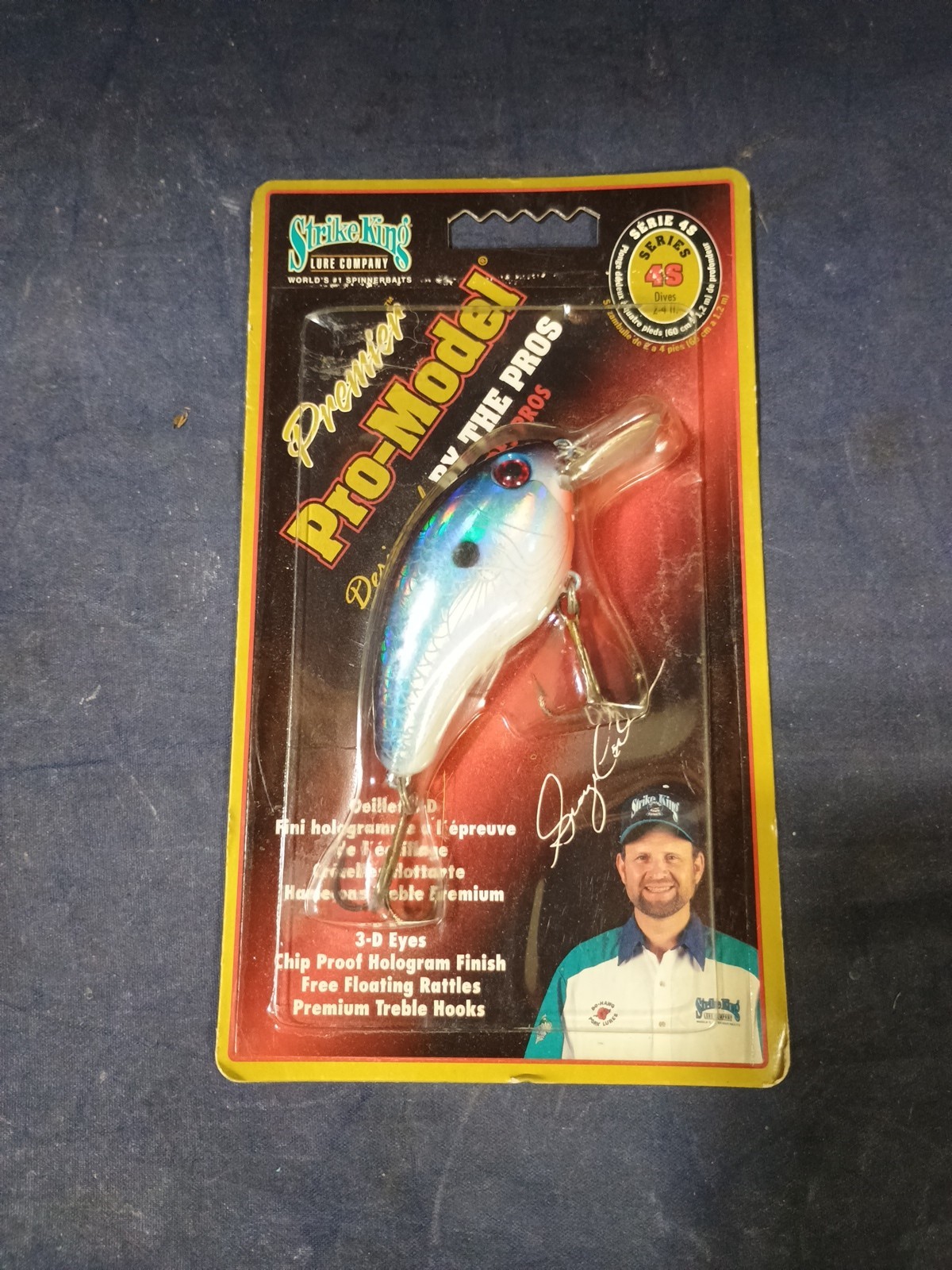 3 Vintage Strike king Lures, 2 Series 4S,One Series 1, Crankbaits. Pro Models - Image 2