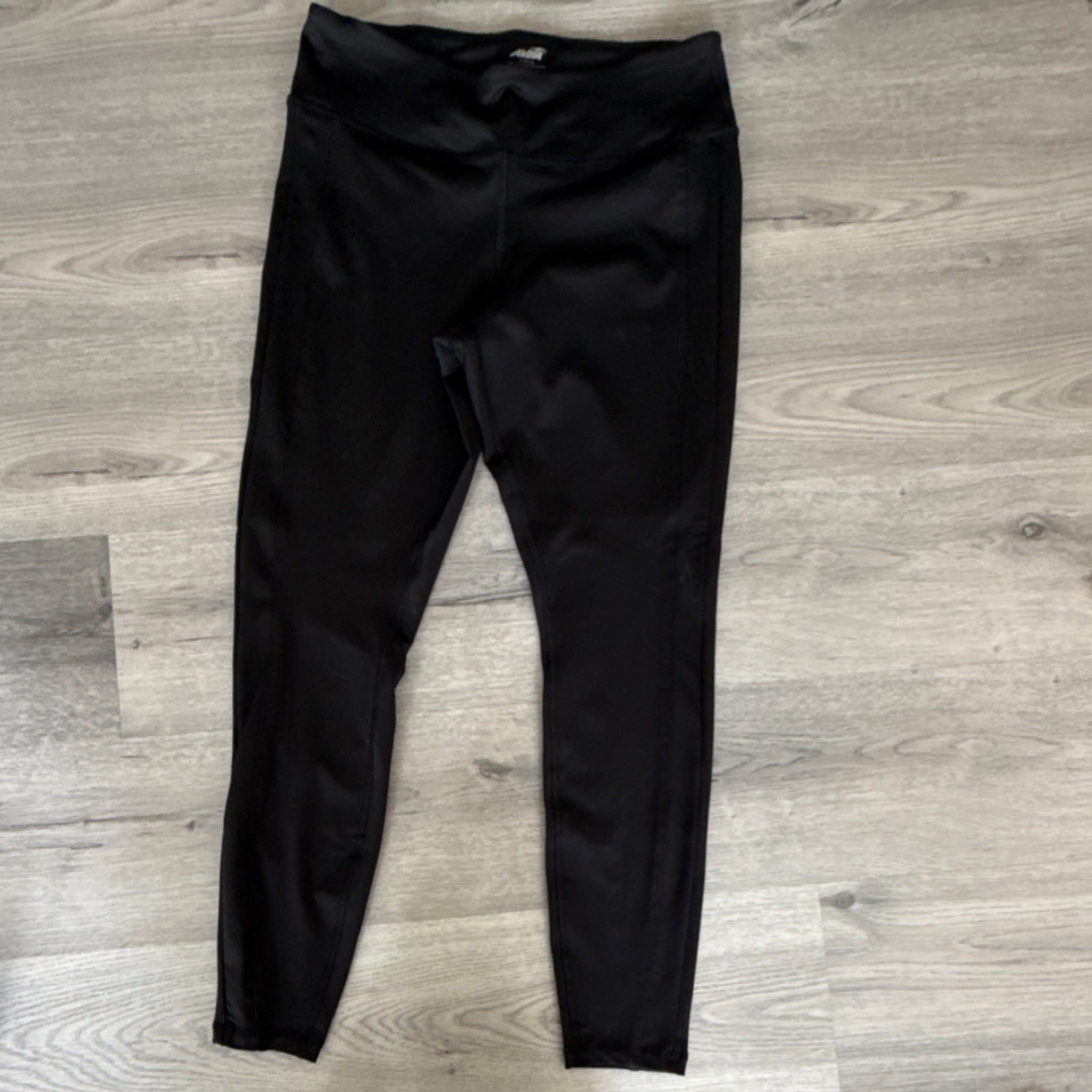 Avia Athletic Leggings Women’s L Black Pink Stretch Elastic Waist