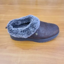 Skechers Women  s BOBS Keepsakes Lite Slippers Chocolate Cozy Memory Foam 6.5
