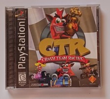 Crash Team Racing Disc PlayStation 1, 1999, CTR NO DISC. Artwork and Manual Only