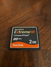 SanDisk Extreme III 2GB CompactFlash 20mb/S CF Memory Card SDCFX