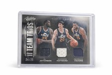 Utah Jazz Team Trio Jersey Patch Card Numbered 24/25