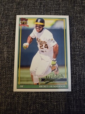 2026 Topps Series 1 1991 Topps Rickey Henderson #T91-52 ATHLETICS