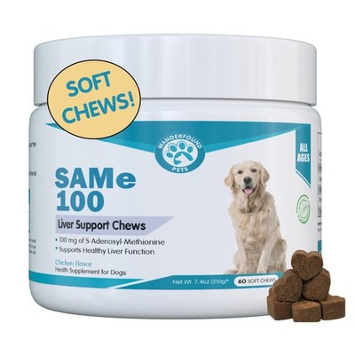Same 100, Liver Support for Dogs, SAM e Chewable Hepatic Support for Dogs, Pr...