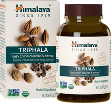 Himalaya Organic Triphala, 2 Month Supply, for Colon Cleanse, Detox Occasio...