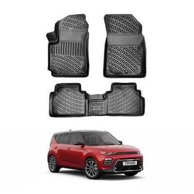 Fußmatten Automatten für Kia Soul 2020-2026 TPE Allwetter