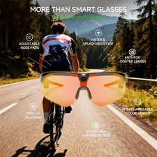 Bleequp Ranger AI Smart Glasses with Camera Sports Goggles 16MP UV400 Protection