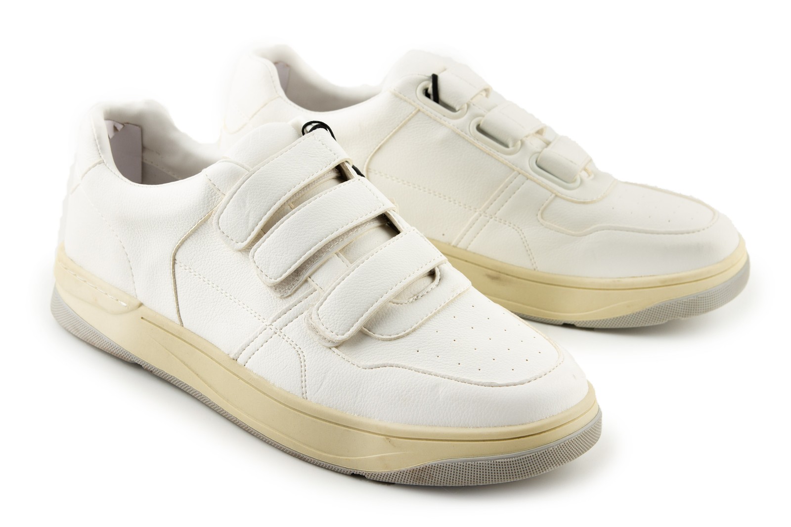 Zara Mnner Schuhe Turnschuhe Klettverschluss wei 43 6590₽