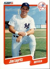 Jim Leyritz 1990 Fleer Update Rookie Card #U-112. rookie card picture