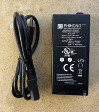 Phihong POE29U-560 56V 30 Watt Single Port Gigabit POE Power Supply  Cord