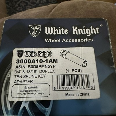 Lug Nut 3/4 And 13/16th Duplex Ten Spline Key Adapter