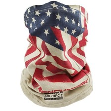 Flame Resistant Neck Gaiter - CAT2 American Flag, Beige 
