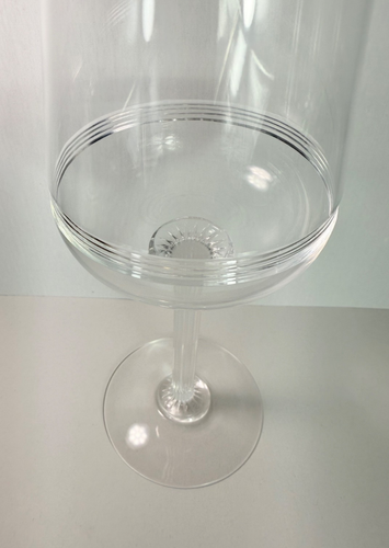 Vintage Baccarat Athena Cut Crystal Claret Wine Glasses 7" France Set of 2 - Picture 3 of 12