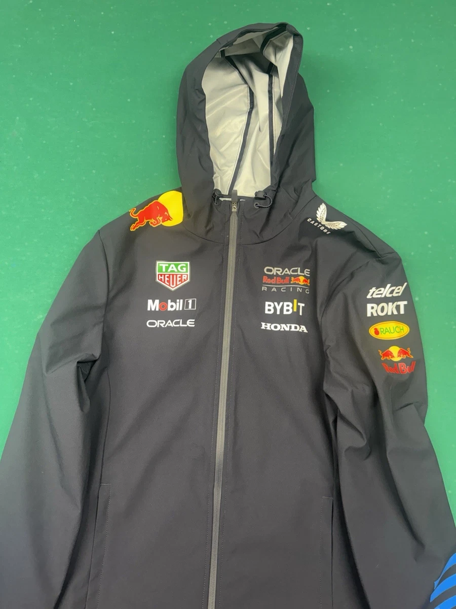 Red Bull Racing F1 Team Rain Jacket Water Proof Navy New without a