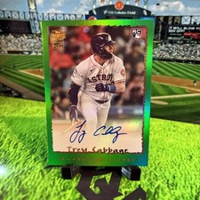 2024 Topps Archives Fan Favorites GREEN AUTO Trey Cabbage RC  /99 Houston Astros