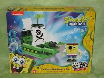 Nickelodeon The Flying Dutchman's Ship SPONGEBOB Snap & Switch Construction Set