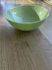 Martha Stewart Green JADEITE GLASS Round Serving Bowl