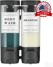 2 Pack Dispensador De Jab n Y Champ  Para Ducha Montado En La Pared