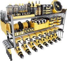 Power Tool Organizer - 3 Layer 8 Drill Holder...