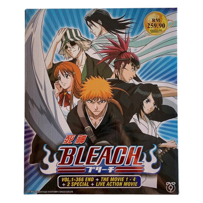 Anime DVD Bleach Complete Vol.1-366 END & 4 Movies English Dub TV Series