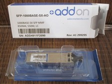 ADDON SFP-1000BASE-SX-AO 1000BASE-SX SFP MMF 850NM 550M LC Transceiver NEW