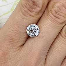 3.00 Carat Round Cut IGI Certified Lab Grown CVD Diamond E Color VS1 Clarity