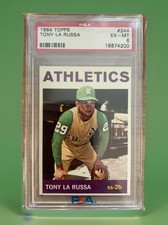 1964 Topps #244 Tony LaRussa Rookie Card Graded PSA 6 EX-MT MLB Hall of Fame
