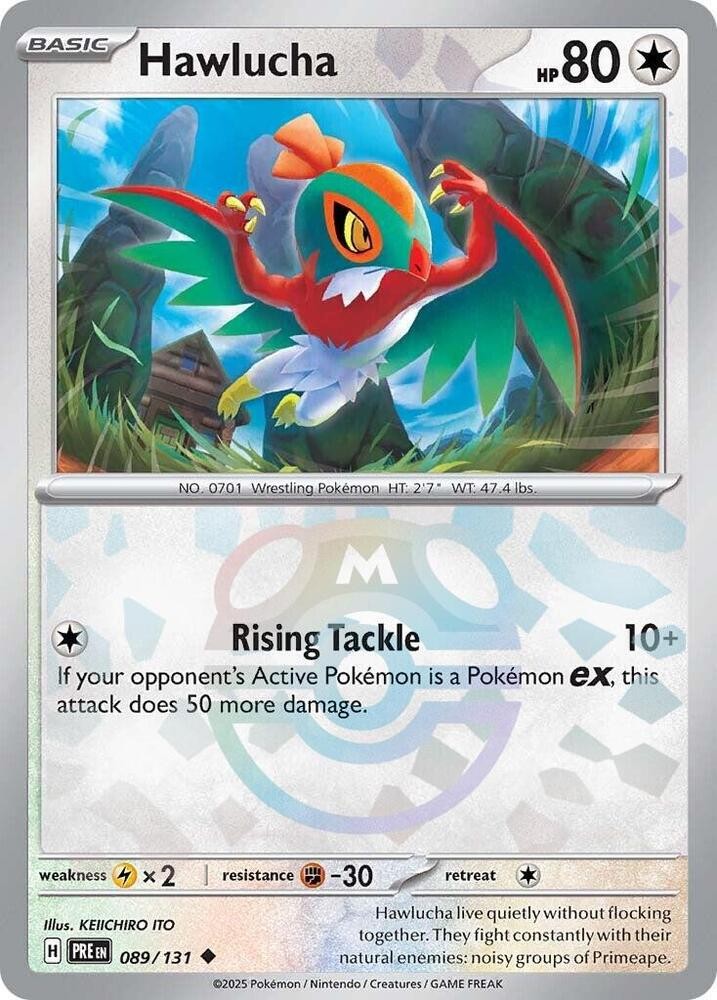 Hawlucha (Master Ball Pattern) Uncommon SV: Prismatic Evolutions 089/131 NM