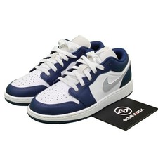 Air Jordan Air Jordan 1 Low GS 'Midnight Navy Wolf Grey' 553560-141