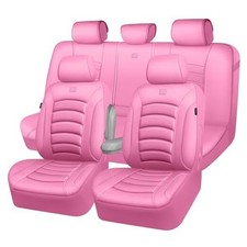 3d Foam Pu Leather Car Seat Covers Universal Seat Covers Full Sets All Pink 3d Foam Pu Leather Car Seat Covers Universal Seat Covers Full Sets All Pink